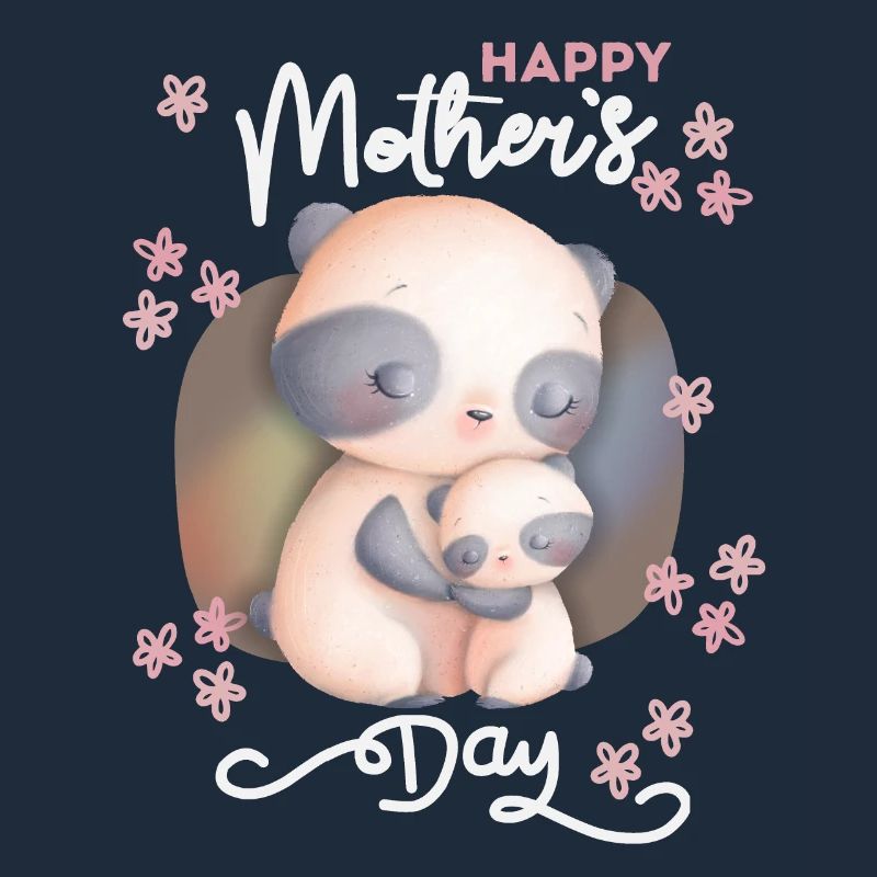 Muttertag Mama-Mami Mutter Mutti lustiger Pandabär
