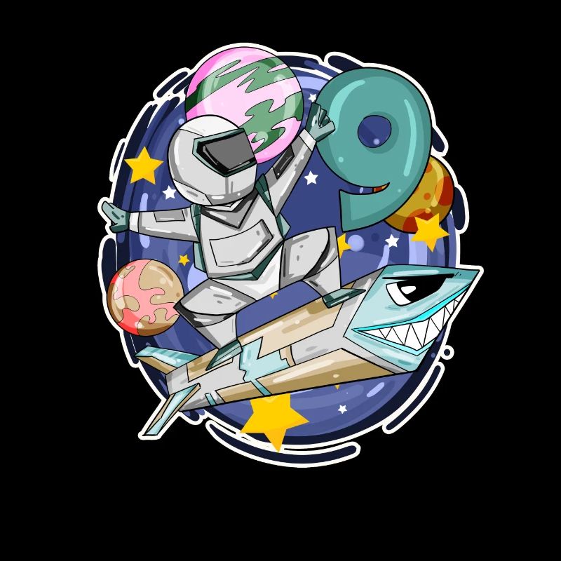 9th Birthday - 9 Years Astronaut Boy Gift
