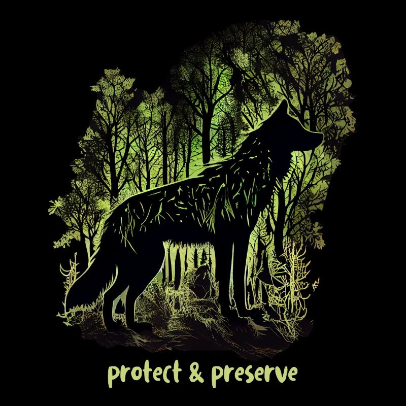 Wölfe Silhouette Naturschutz Tierschutz Wolf