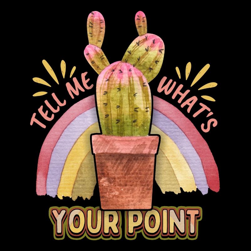Illustration de cactus, cactus, colonne vertébrale, jeu de mots