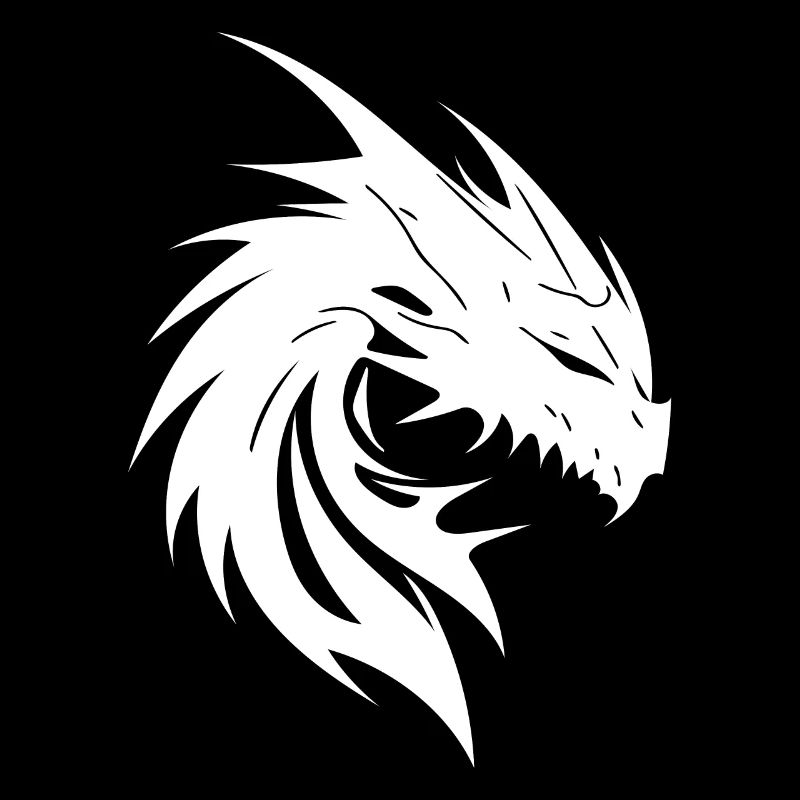 Grim Monster Dragon Tattoo Style