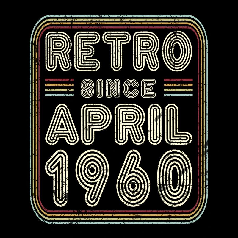 Birthday April 1960 Retro Gift