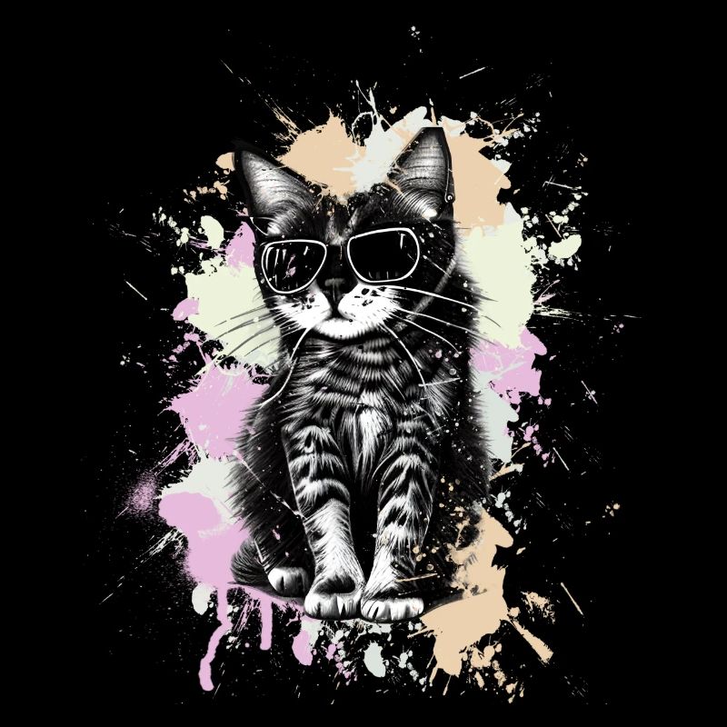 Coole Katze Mit Sonnenbrille