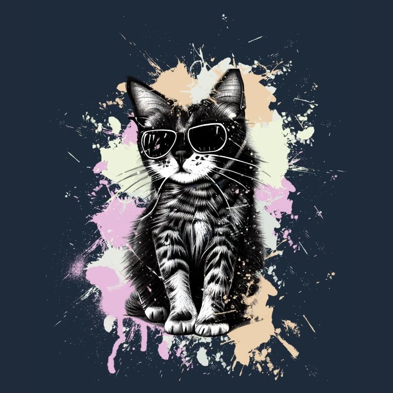 Coole Katze Mit Sonnenbrille