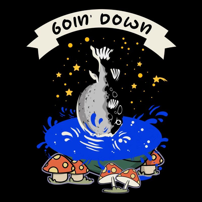 Je coule - Poisson-globe drôle