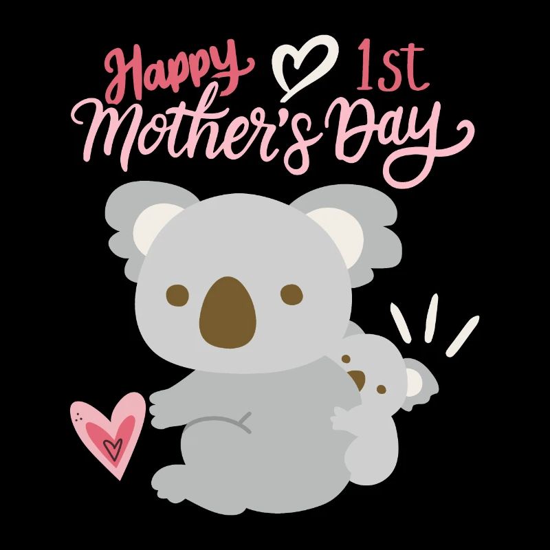 Happy Mother's Day, Koala mit Baby, 1. Muttertag