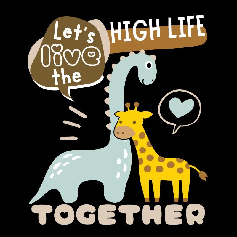 Dinosaurier Cute-Giraffe Valentinstag Liebe-Spruch