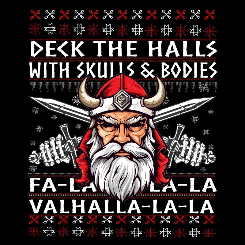 Fun viking noël santa valhalla deck les salles
