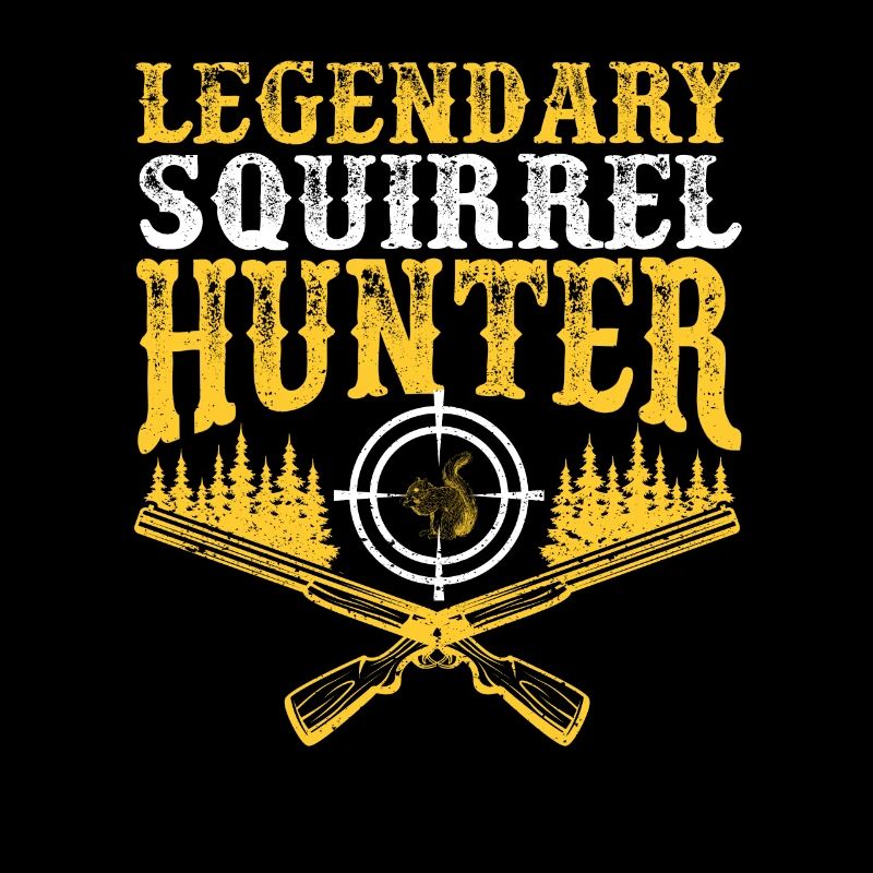 Legendary Squirrel Hunter Funny Hunt Vintage
