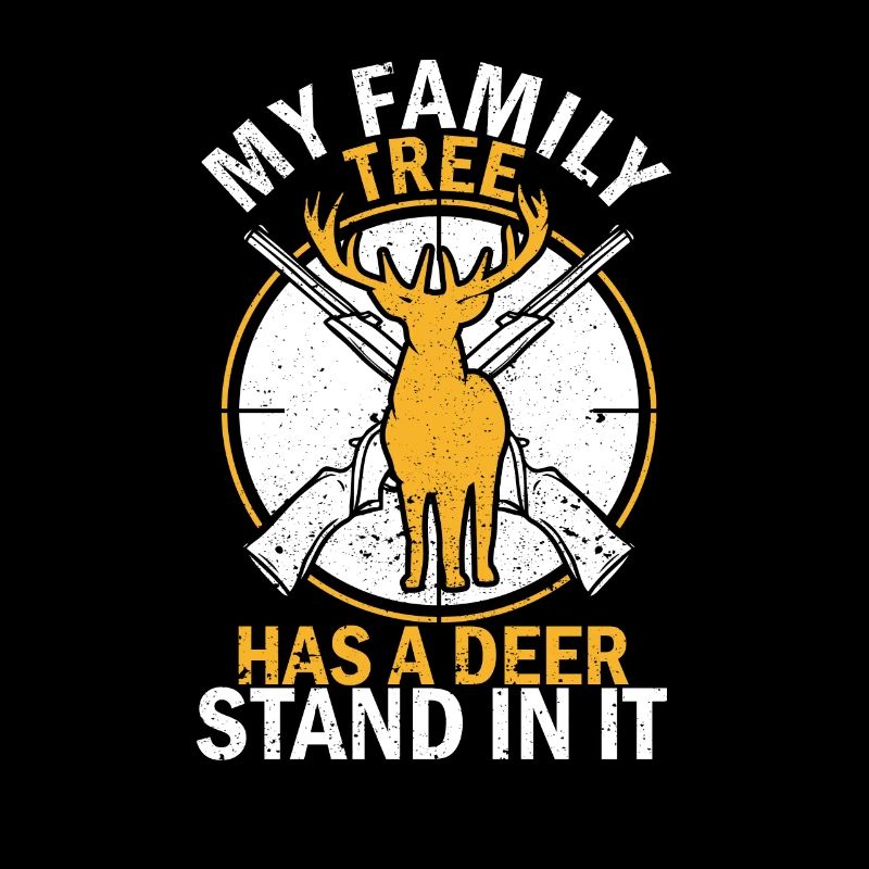 Mon arbre généalogique a un stand de cerf dedans Drôle