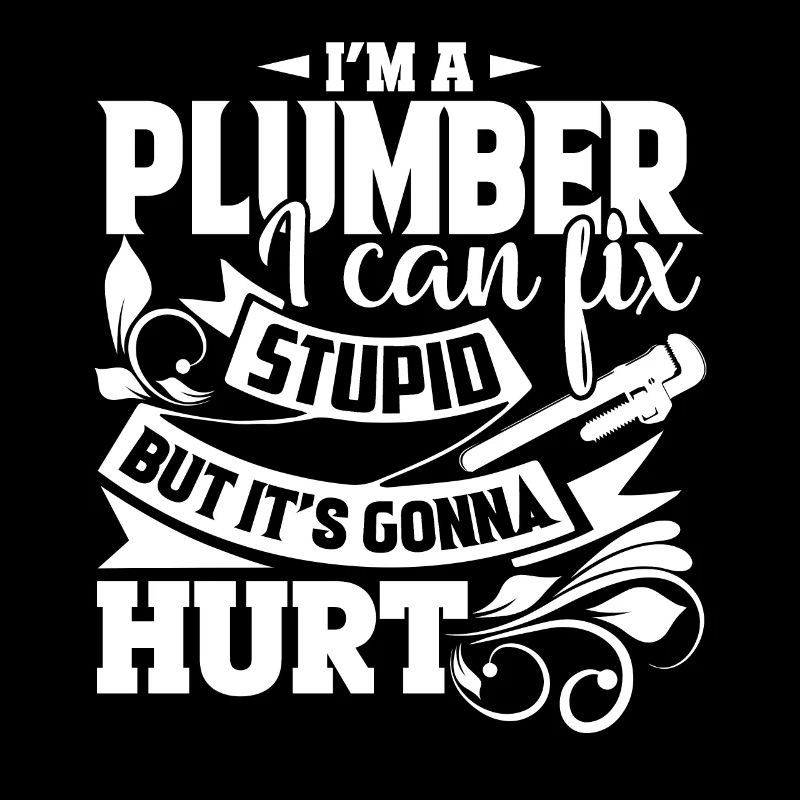 Plumber Can Fix Stupid But It's Gonna Hurt
