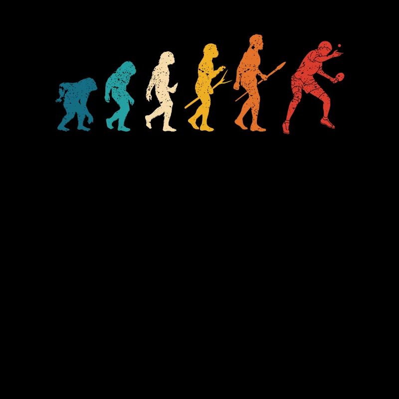 Ping Pong Human Evolution Table Drôle