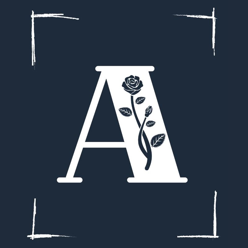 letter A initial