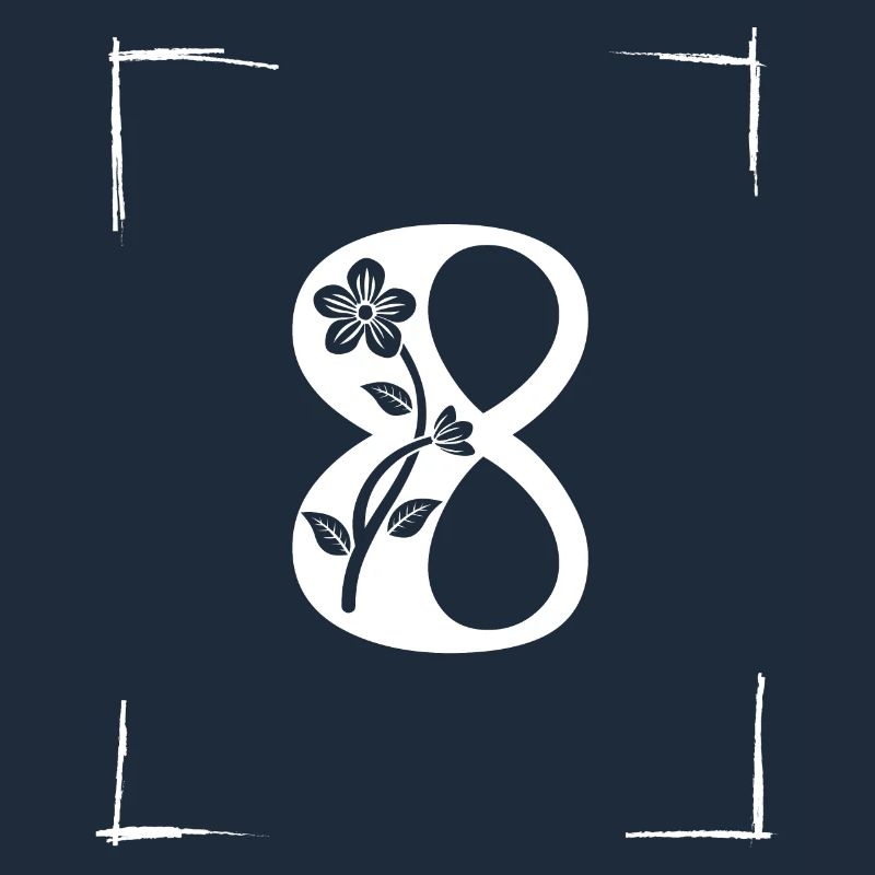 number 8 initial