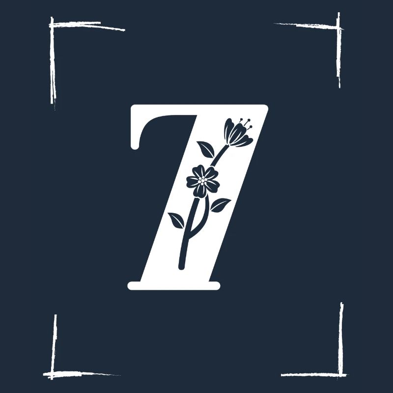 number 7 initial