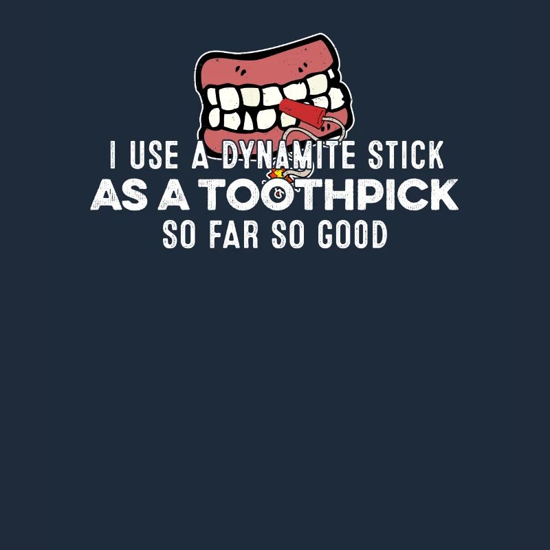 J’utilise un bâton de dynamite comme jeu de mots de rappeur cure-dent