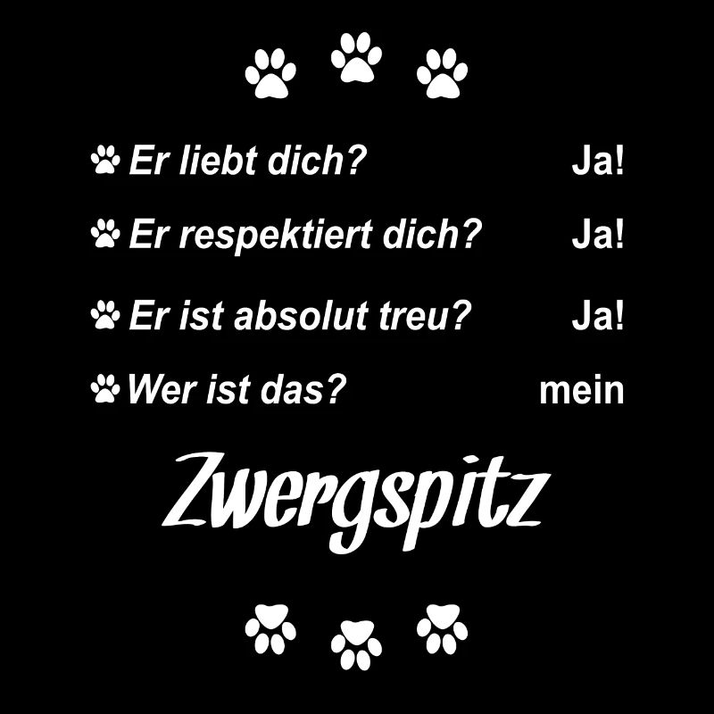 Er liebt Dich. Wer ist das? Mein - Zwergspitz
