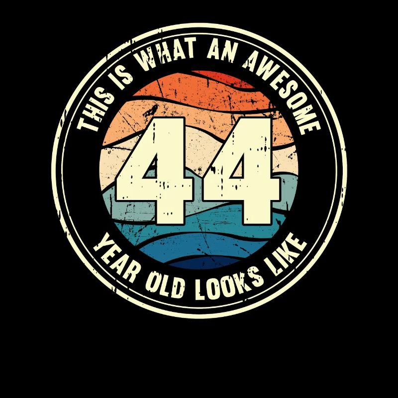 44. Geburtstag so sieht man mit 44 Retro Geschenk