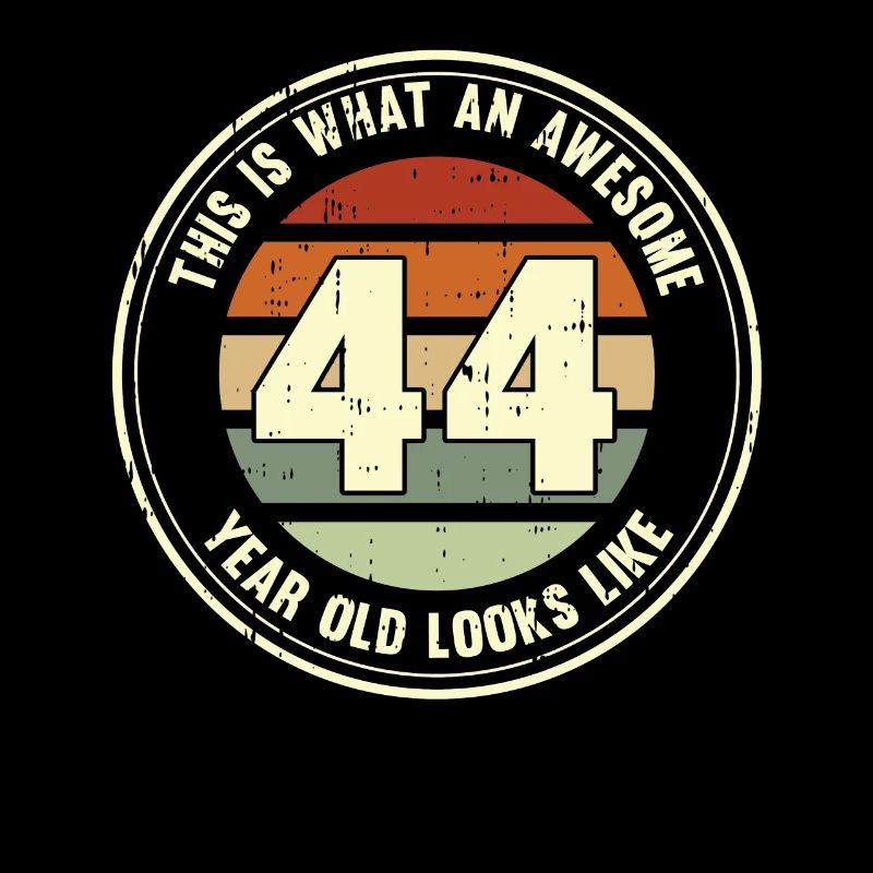 44. Geburtstag so sieht man mit 44 Retro Geschenk