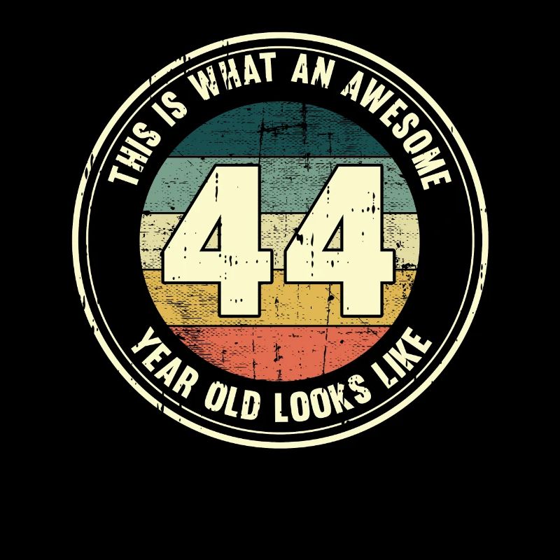 44. Geburtstag so sieht man mit 44 Retro Geschenk