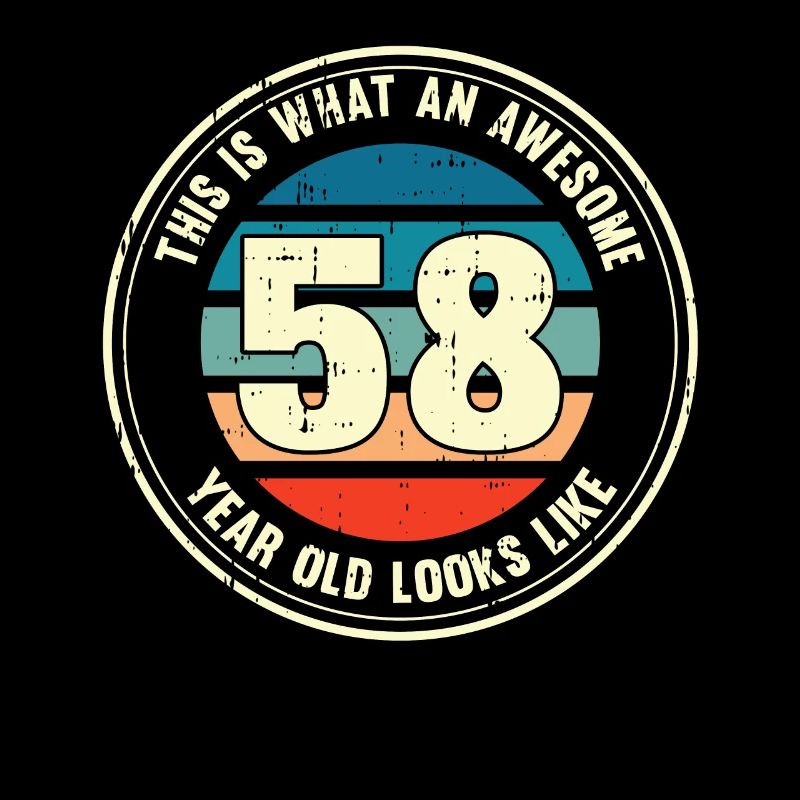 58. Geburtstag so sieht man mit 58 Retro Geschenk