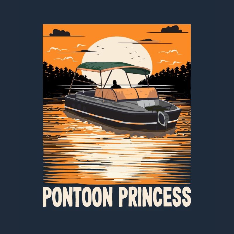 Pontoon Princess Motorboating Queen Pontooning