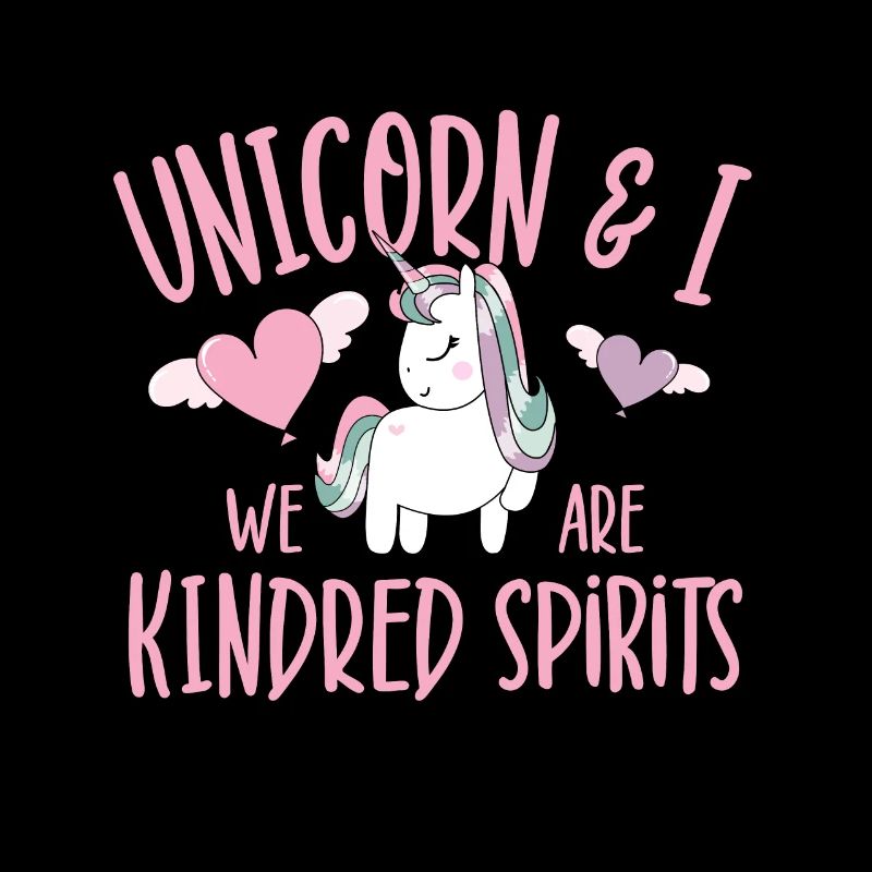 Vintage Rainbow Unicorn & I - Are Kindred Spirits