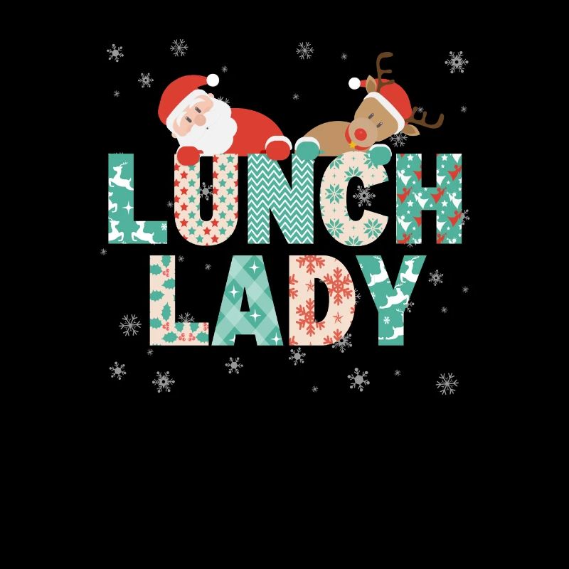 Lunch Lady Funny Christmas Tree Christmas