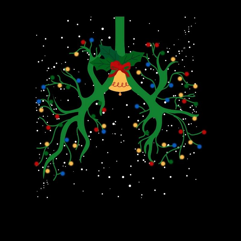 Ventilation Therapy Lung Christmas String Light