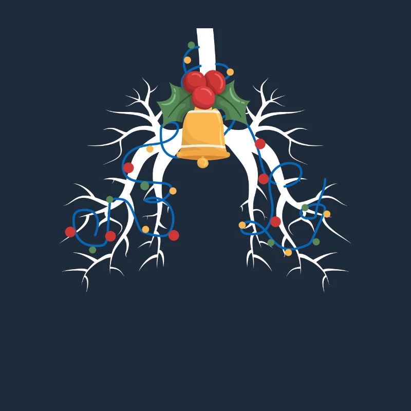 Ventilation Therapy Lung Christmas String Light