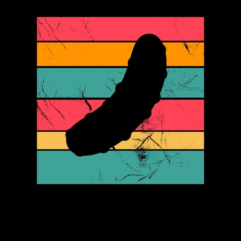 Concombre cornichon rétro cadeau