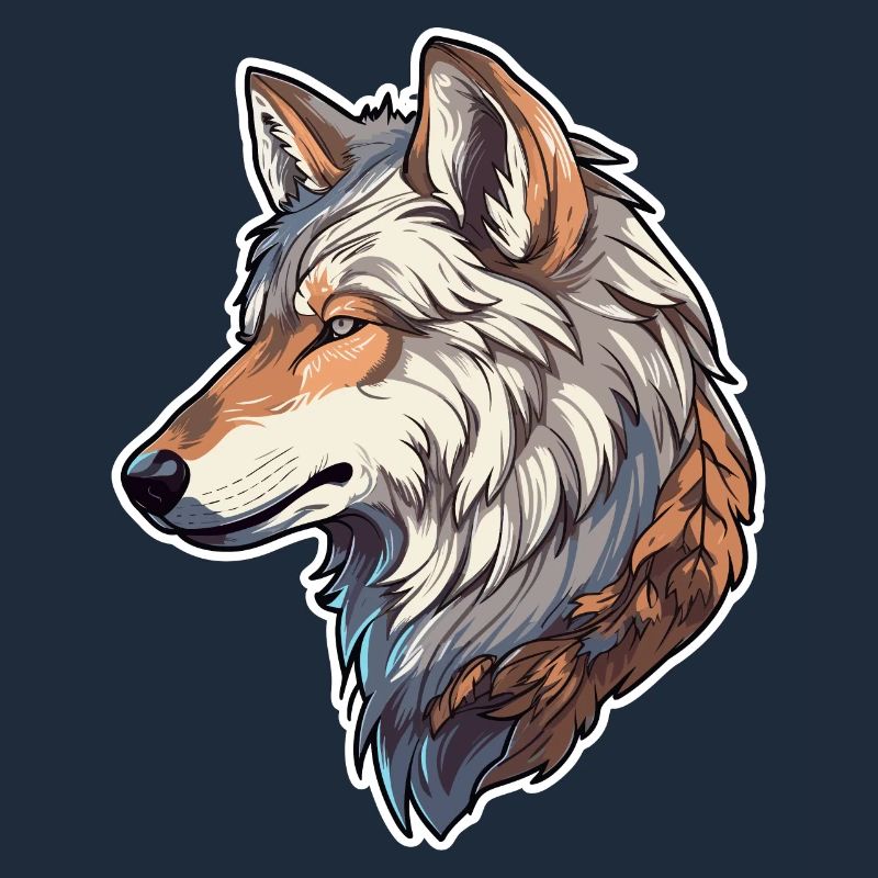 Wolf costume blue wolf head werewolf and