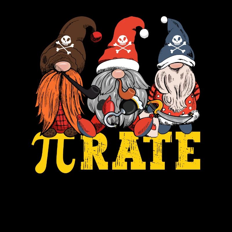 Funny Pirates Gnome Happy Pi Day Symbol Math