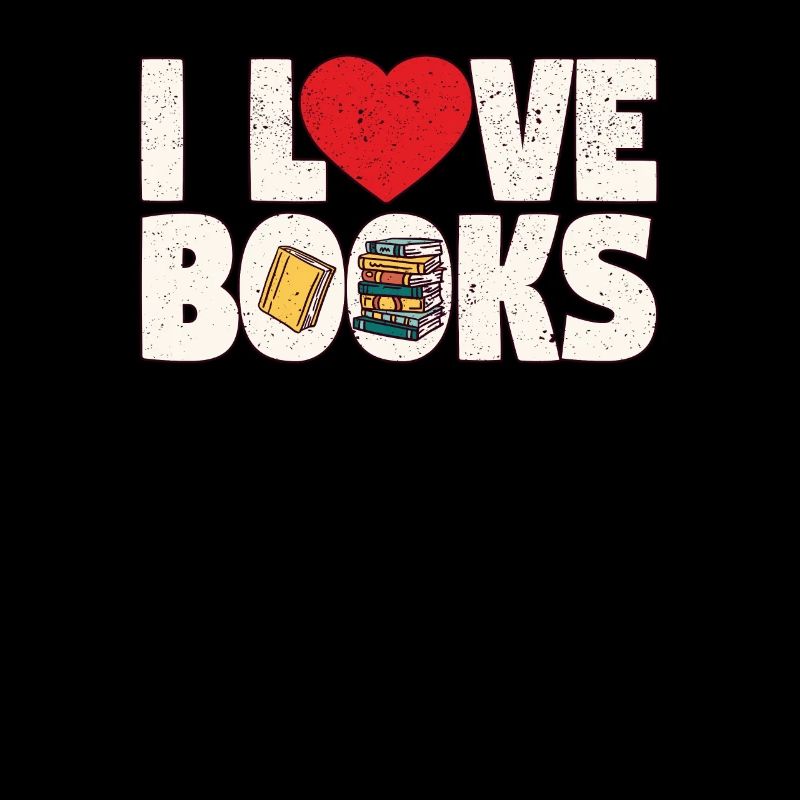 I Love Books Funny Library Reading Book