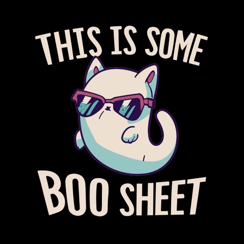 This Is Some Boo Sheet Katze Sonnenbrille Geist