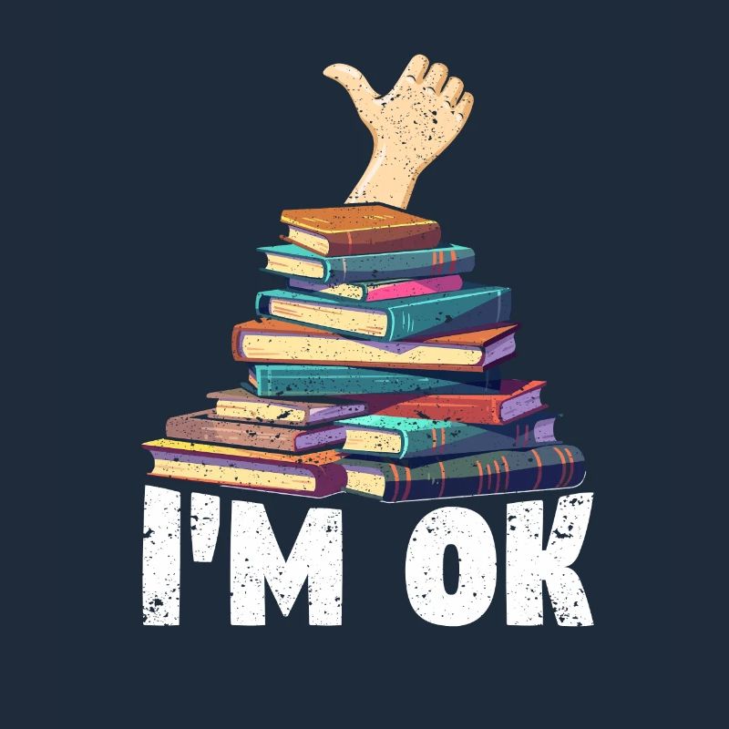 I'm Ok Funny Books Reader Librarian