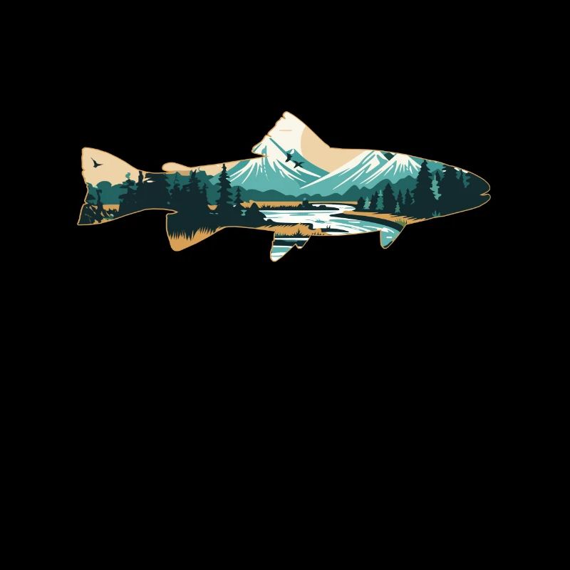 Fliegenfischen in einem Forellenparadies: Retro
