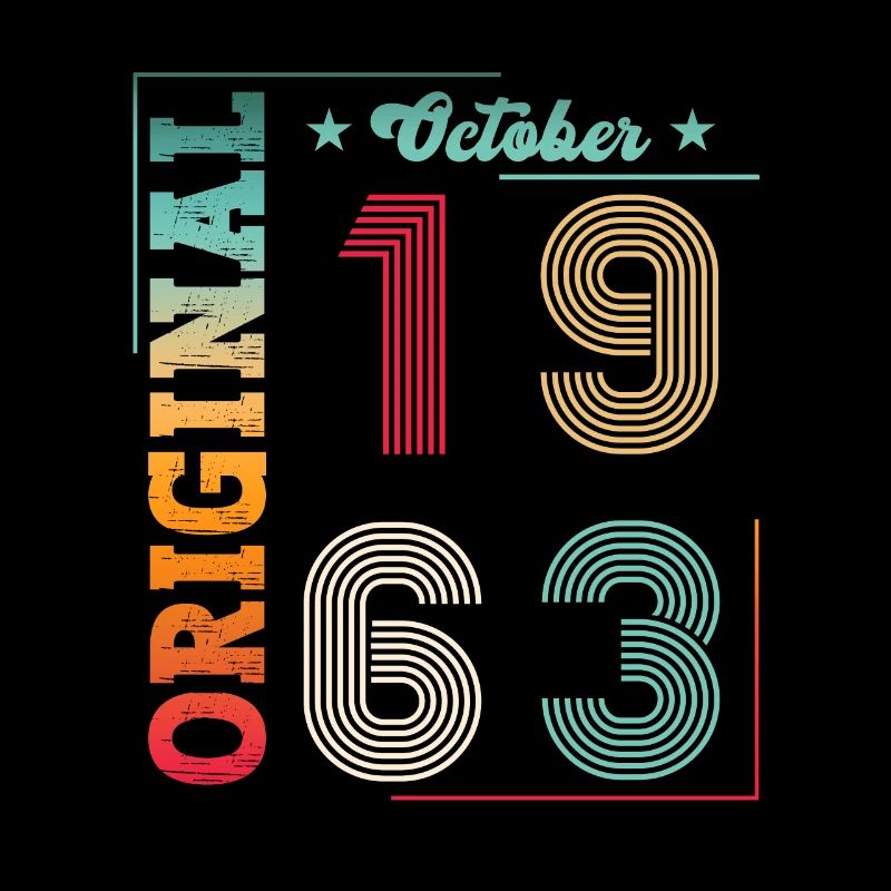 60e anniversaire Original Octobre Année 1963