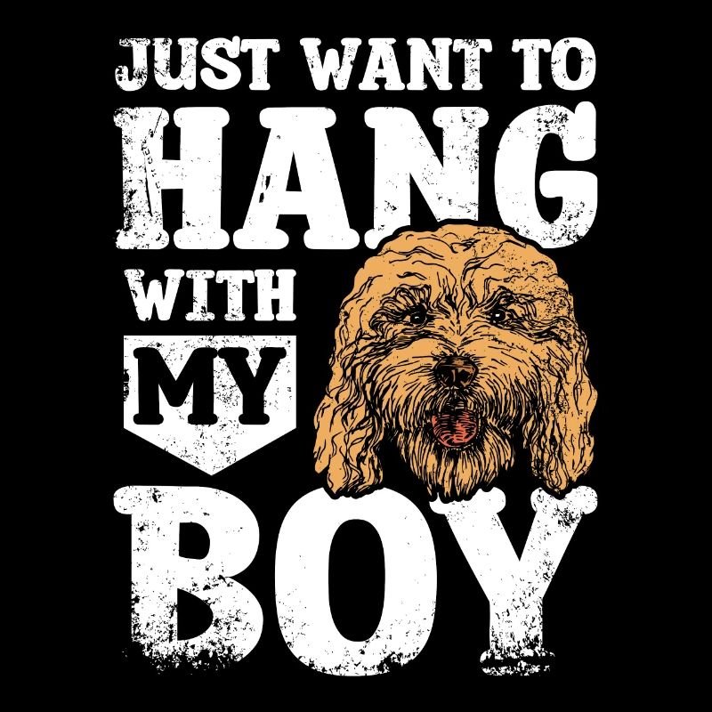 Je veux juste traîner avec mon garçon cockapoo