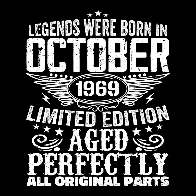 Legends are born in October 1969 - 1969