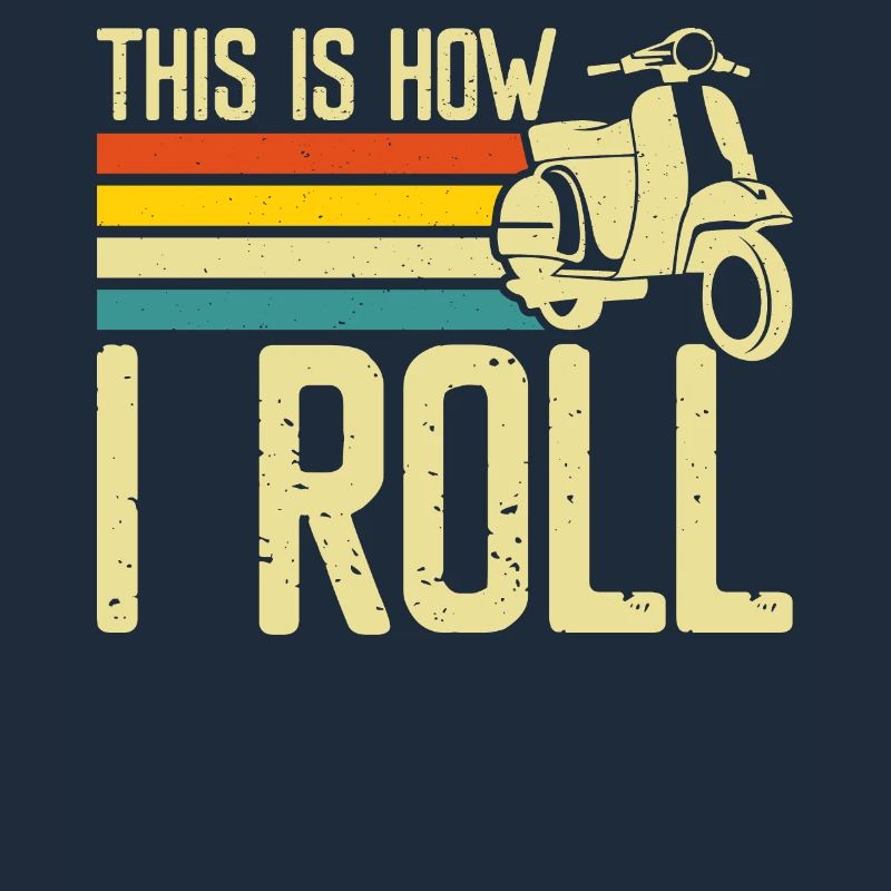 Roller Rollerfahrer Motorroller