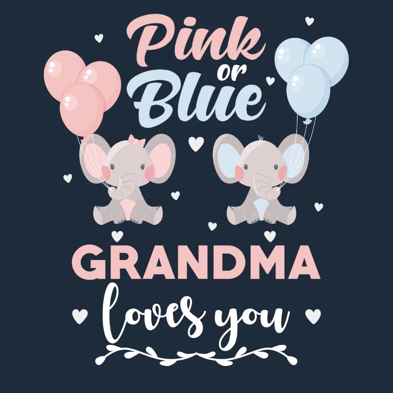 Rosa oder blauer Oma Elefant