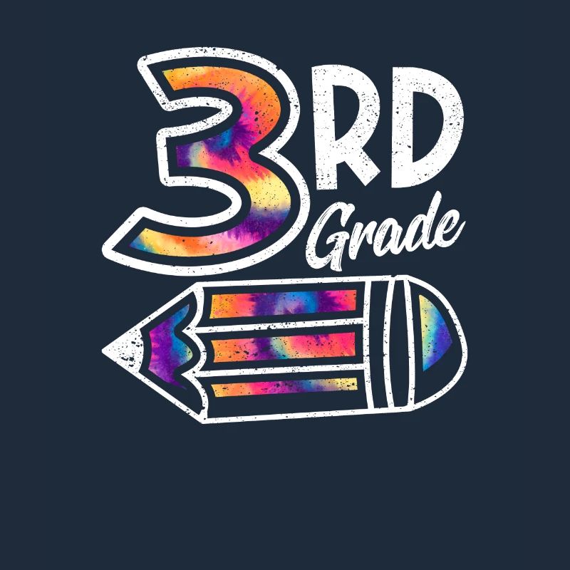 Hello 3rd Grade Third Teacher Student Tie Dye