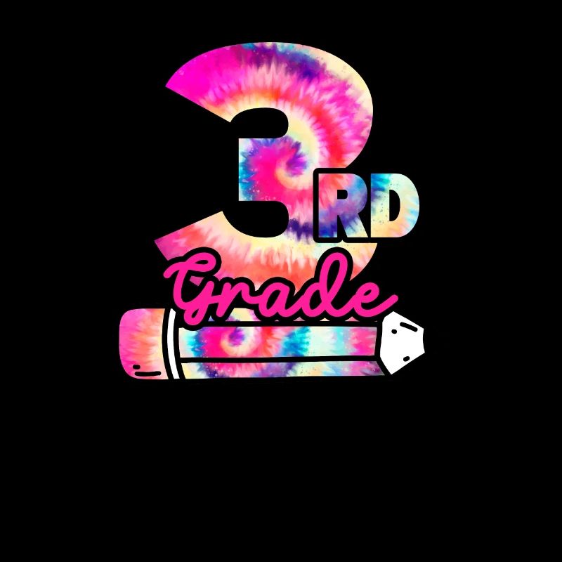 Hello 3rd Grade Third Teacher Student Tie Dye