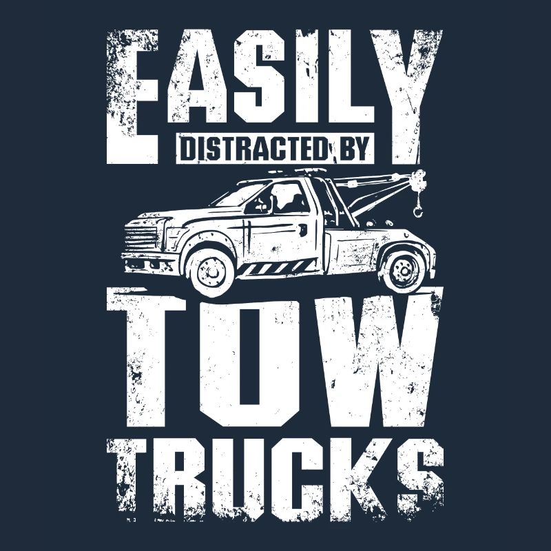 Easily distracted by Tow trucks