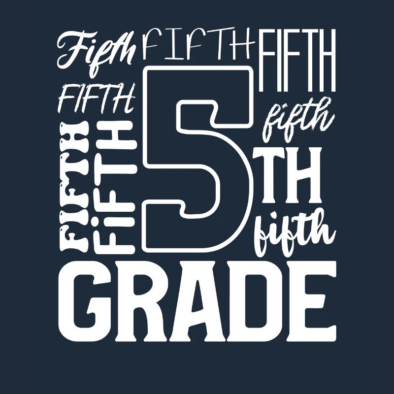 5e année Cinquième équipe de typographie Enseignant 100e