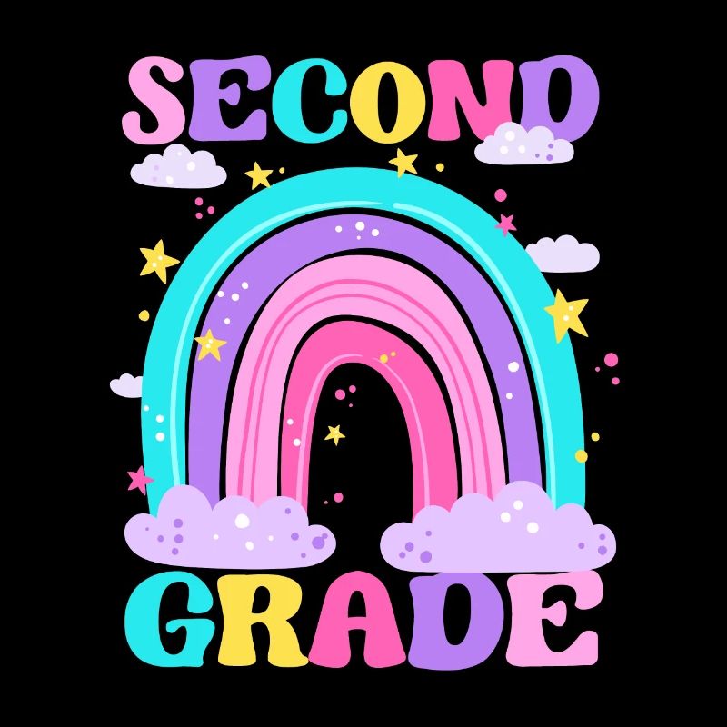 Second Grade 2nd Rainbow Teacher Student 100th
