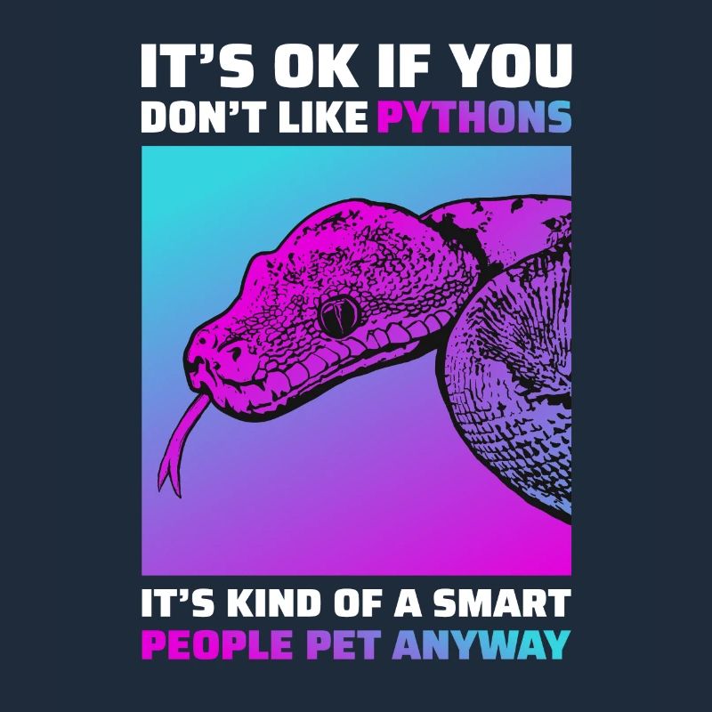 Lustiges Python Schlangen T-Shirt Reptil Geschenk