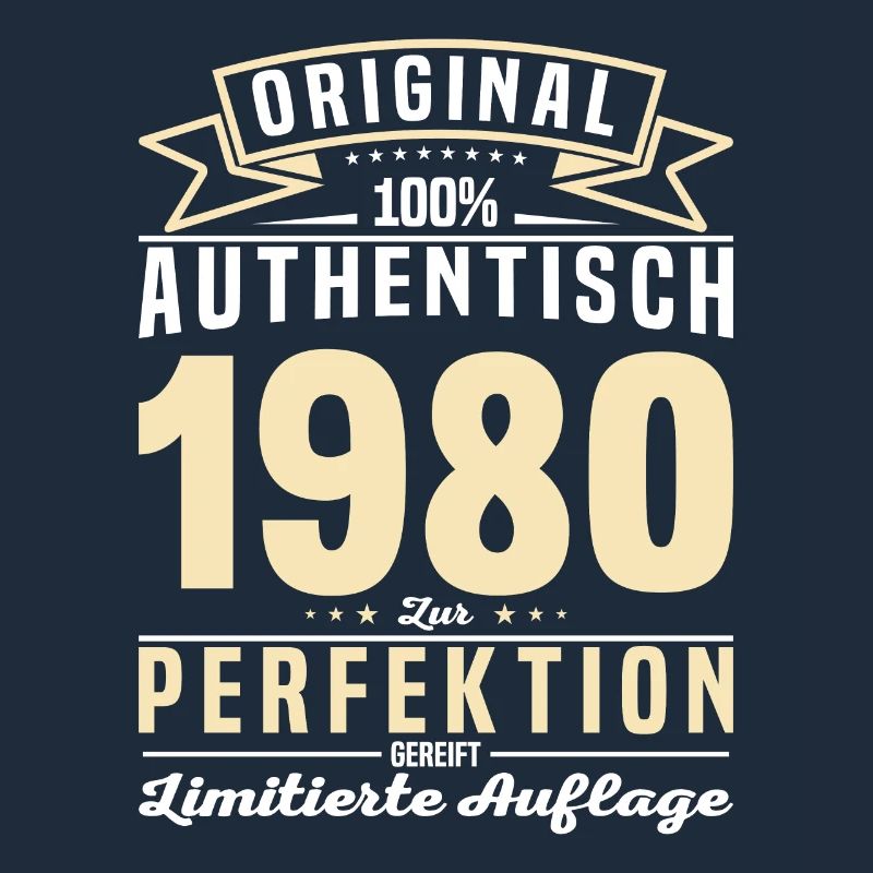 Authentisches Geburtstagsgeschenk '80
