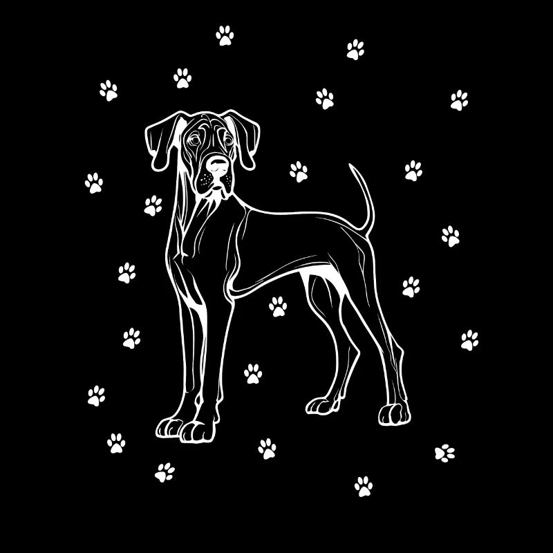 Great Dane with small paws